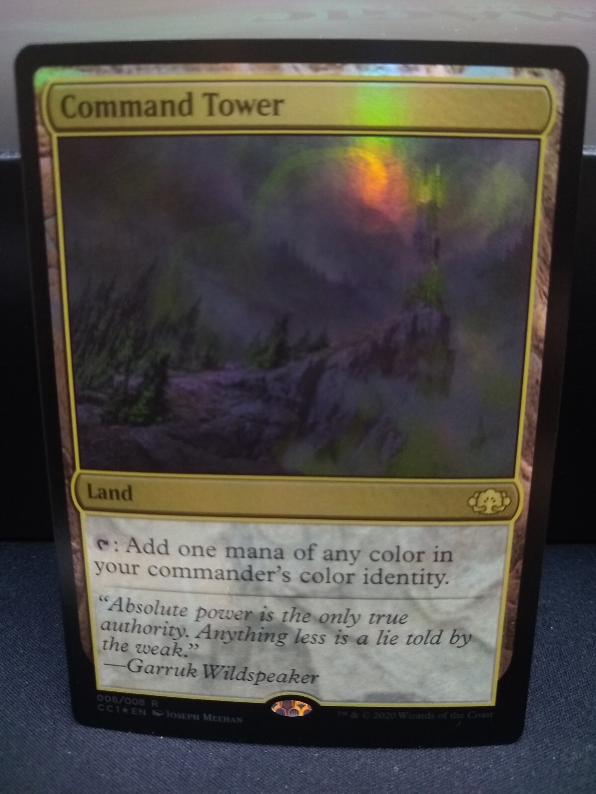 Command Tower *FOIL* Commander Collection: Green NM MTG