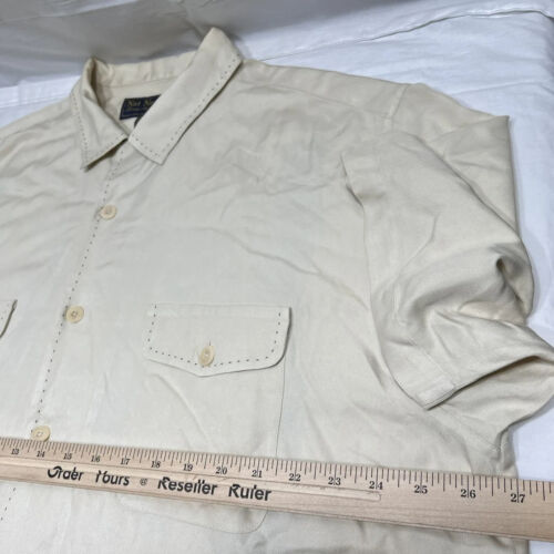 Mens XL Nat Nast Limited Edition Embroidered Lion Bowling Silk Button Up Shirt - Picture 4 of 17
