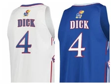 Custom Gradey Dick Jersey Youth/Men's Blue White Stitched Name Number S-6XL