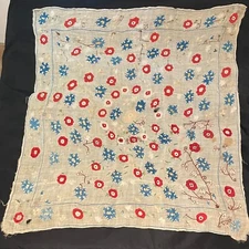 Antique Ottoman Embroidered Cloth Bohça