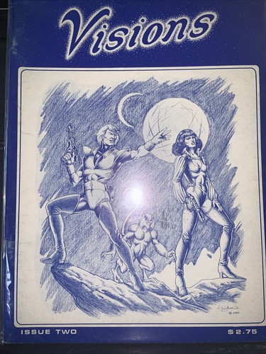 VISIONS #2 Flammende Karotte 1980 2. Auftritt selten Fanzine Waldron Bob Burden