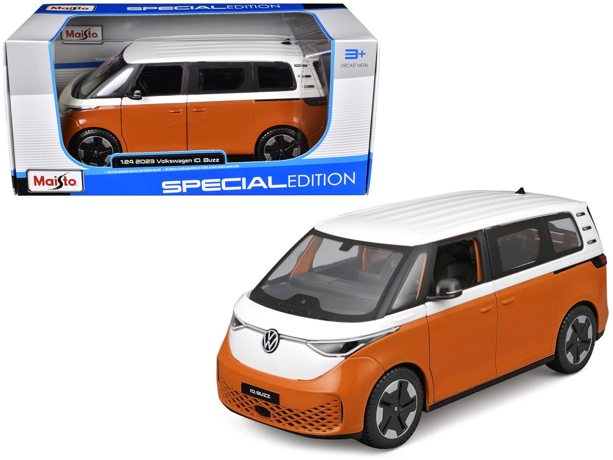 2023 Volkswagen ID. Buzz Van Orange and White Special Edition 1/24