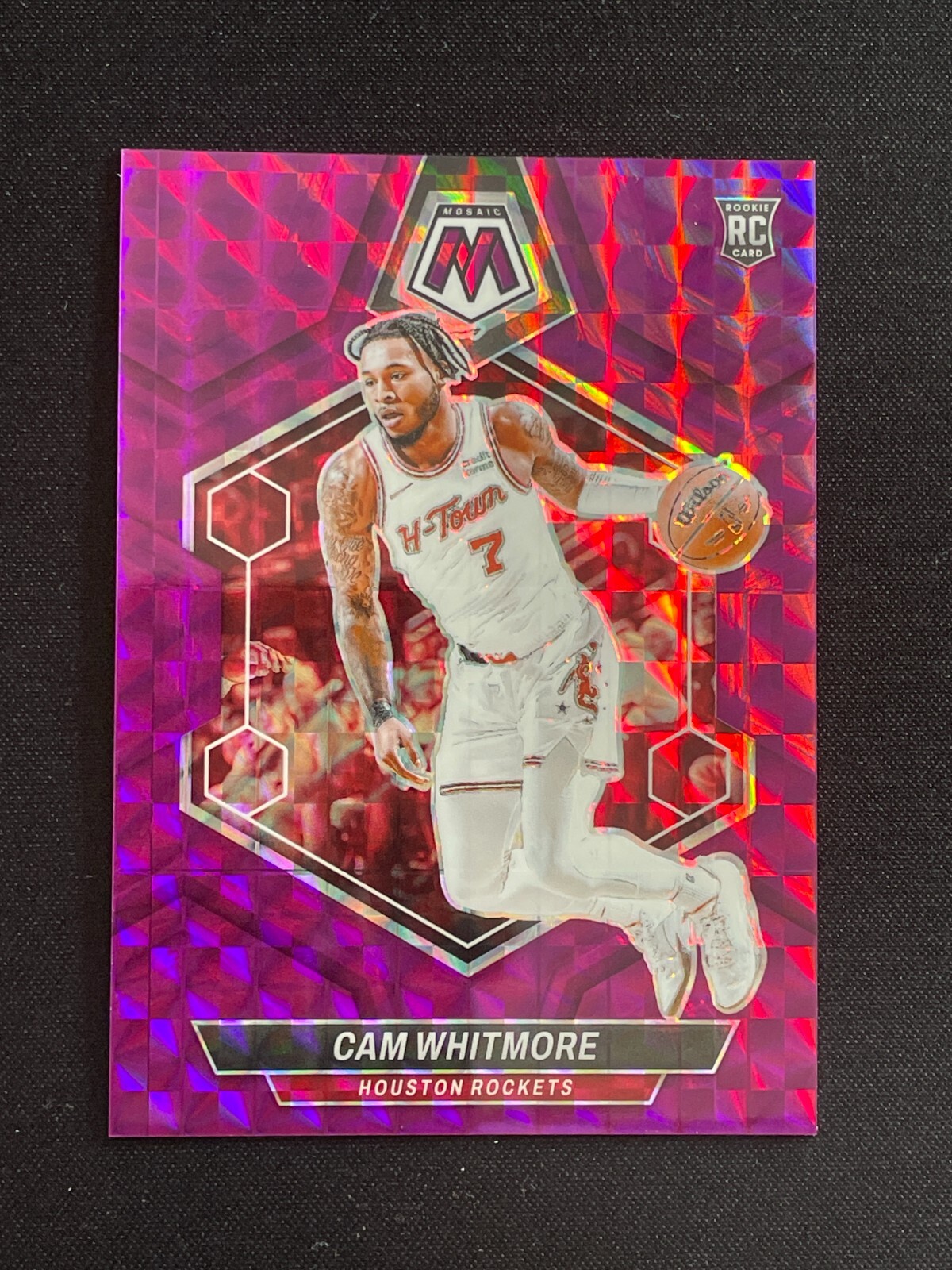 Cam Whitmore 2023-24 Panini Mosaic RC Purple Prizm 30/99 #217