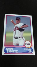 FREE SHIPPING-John Smoltz-1990 Score Baseball-YOUNG SUPERSTARS-HOF