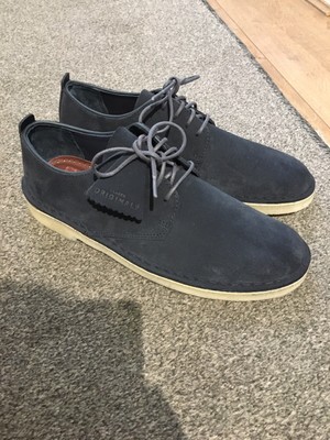 clarks desert london navy suede