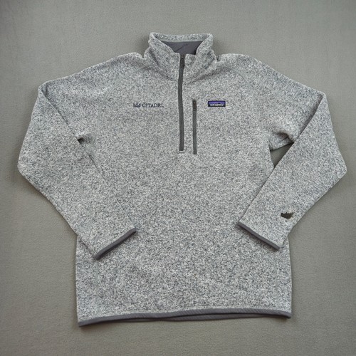 Patagonia Better Sweater Fleece 1/4 Zip Pullover Mens M Gray Pullover Hiking