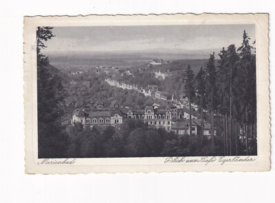 uralte AK Marienbad Blick zum Café Egerländer 1930 //09
