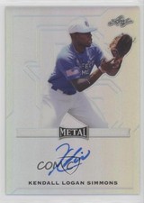 2017 Leaf Perfect Game All-American Classic Kendall Simmons Logan Auto 1t3