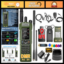 DMR Radio Walkie Talkies Long Range  10W High Power Two-Way Radio with GPS  US