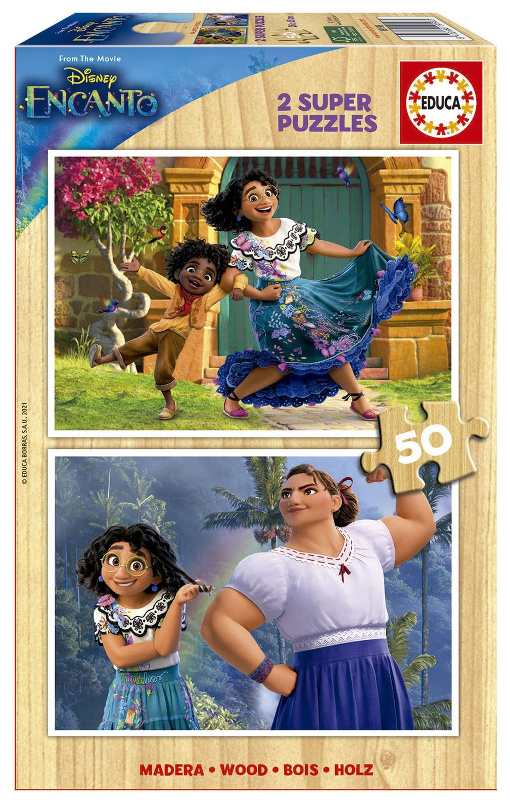 Educa - mit 50 Teile Disney Encanto 2x50 Teile Holzpuzzle 2790₽