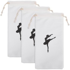 3Pcs Dance Shoe Bag Ballet Shoes Pouch Ballet Shoe Pouch Girls Ballet Bag Dra...