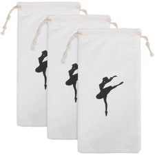 3Pcs Dance Shoe Bag Ballet Shoes Pouch Ballet Shoe Pouch Girls Ballet Bag Dra...