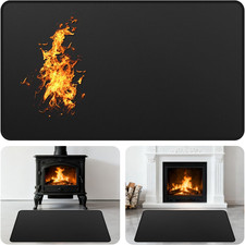 Fireplace Mat Fireproof, 39 X 25 Inch Hearth Rugs for Fireplaces Fire Resistant,