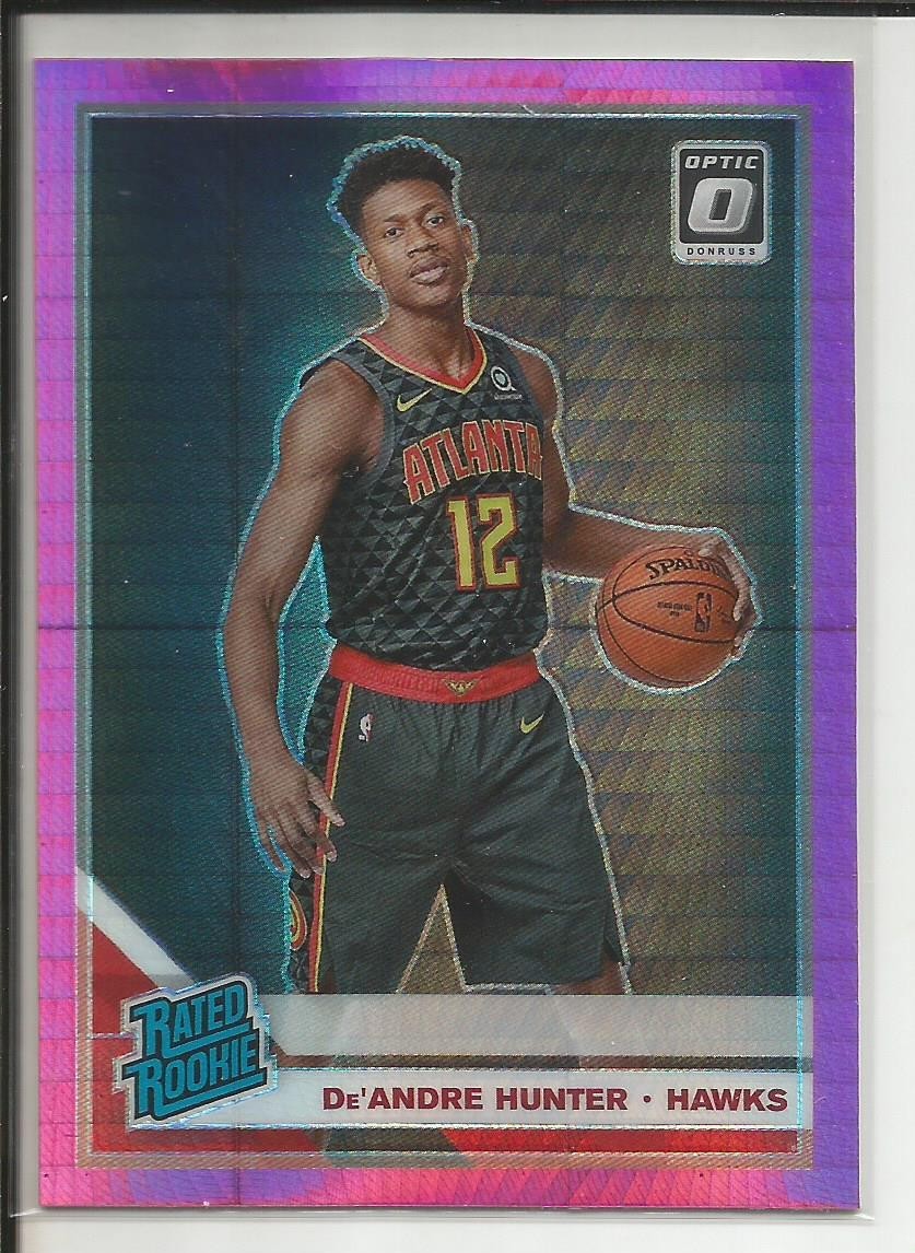 🔥 2019-20 Donruss Optic De'Andre Hunter Rated Rookie HYPER PINK #198 🔥 RC