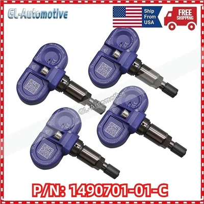 New 4PCS TPMS Bluetooth Tire Pressure Sensors For TESLA Model 3 X Y S 149070101C - Image 1 of 4