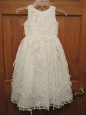 Girls White Dress by Davids Bridal Size 5