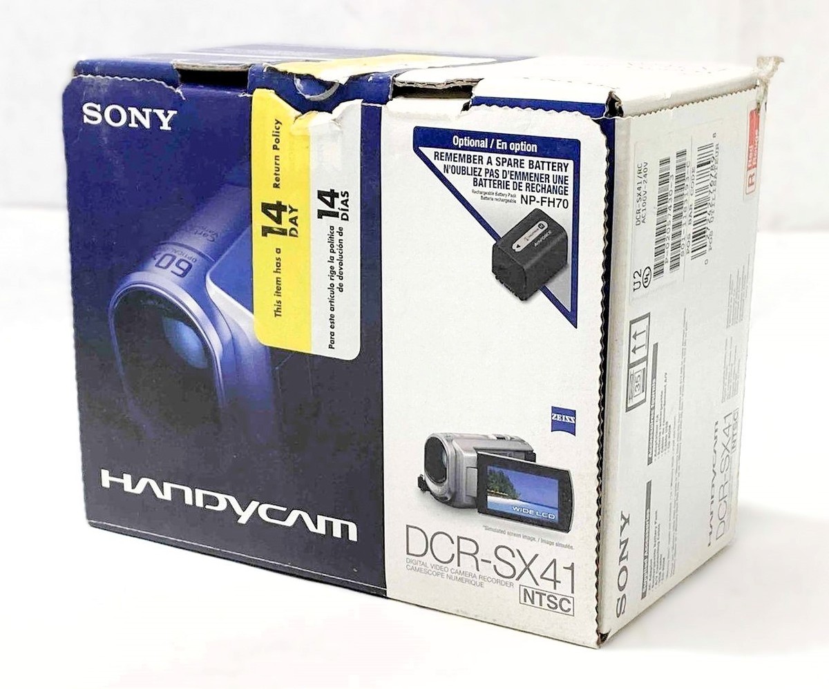 Sony Handycam DCR-SX41 Red 8GB Camcorder – 60x Carl Zeiss Zoom