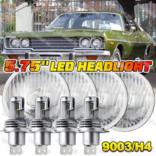 4pcs For 1959-1974 Dodge Coronet 5 34 5.75 Round Led Headlights Hilo Beam S 4pcs For 1959-1974 Dodge Coronet 5 34 5.75 Round Led Headlights Hilo Beam S