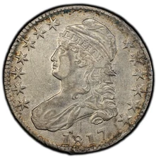 1817 PCGS XF Details Capped Bust Half Dollar, Silver U.S. Coin Extra Fine