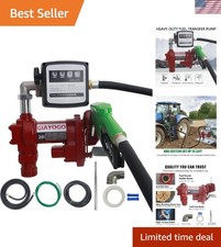 Heavy Duty DC 12V Fuel Transfer Pump for Diesel, Gasoline Biodiesel - 20 GPM