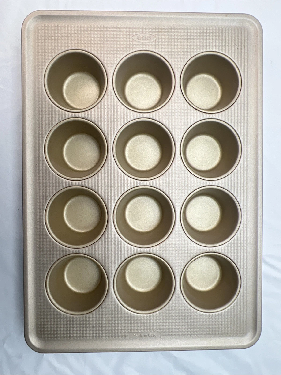 OXO Good Grips Nonstick Pro Gold Coated 12 Cup Muffin Pan