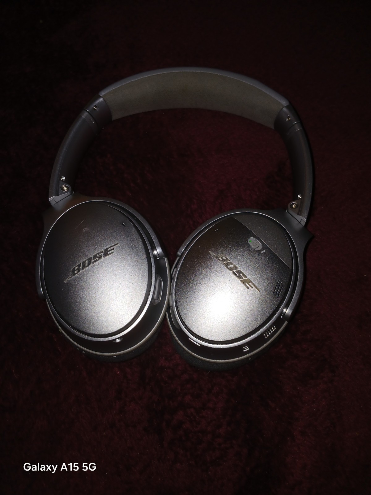 Bose QuietComfort 35 II Over the Ear Headphone - Silver Tested & Working-image