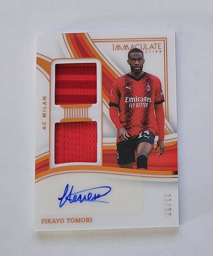 2023-24 Panini Immaculate Soccer #DA-FT Fikayo Tomori Dual Swatch Auto /99