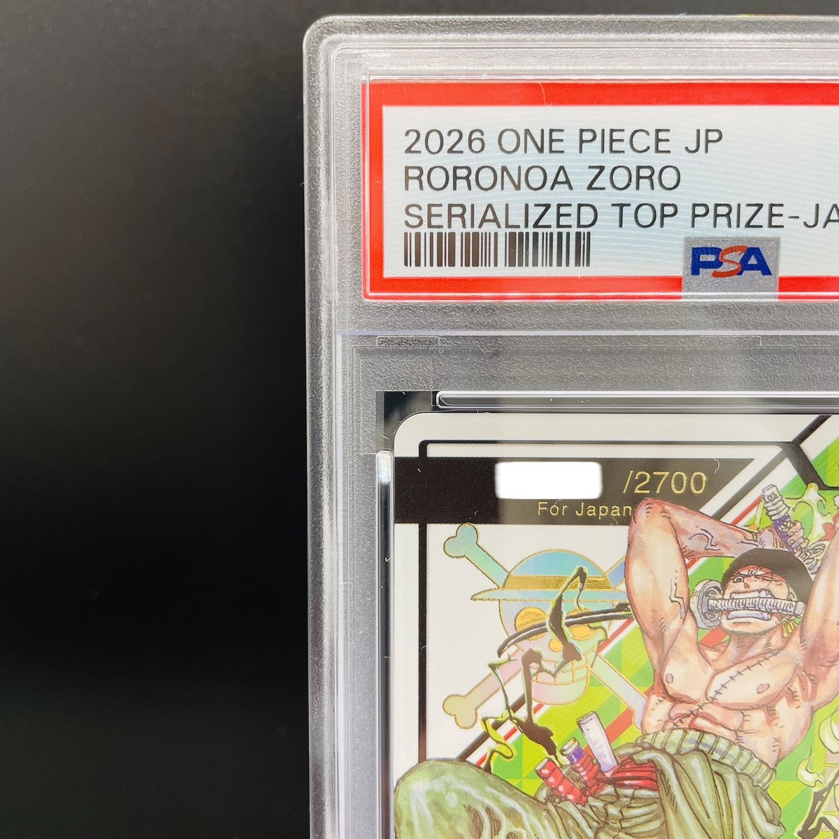 PSA 10 Zoro Serial Number OP12-020 Promo Flagship Battle 2026 Top