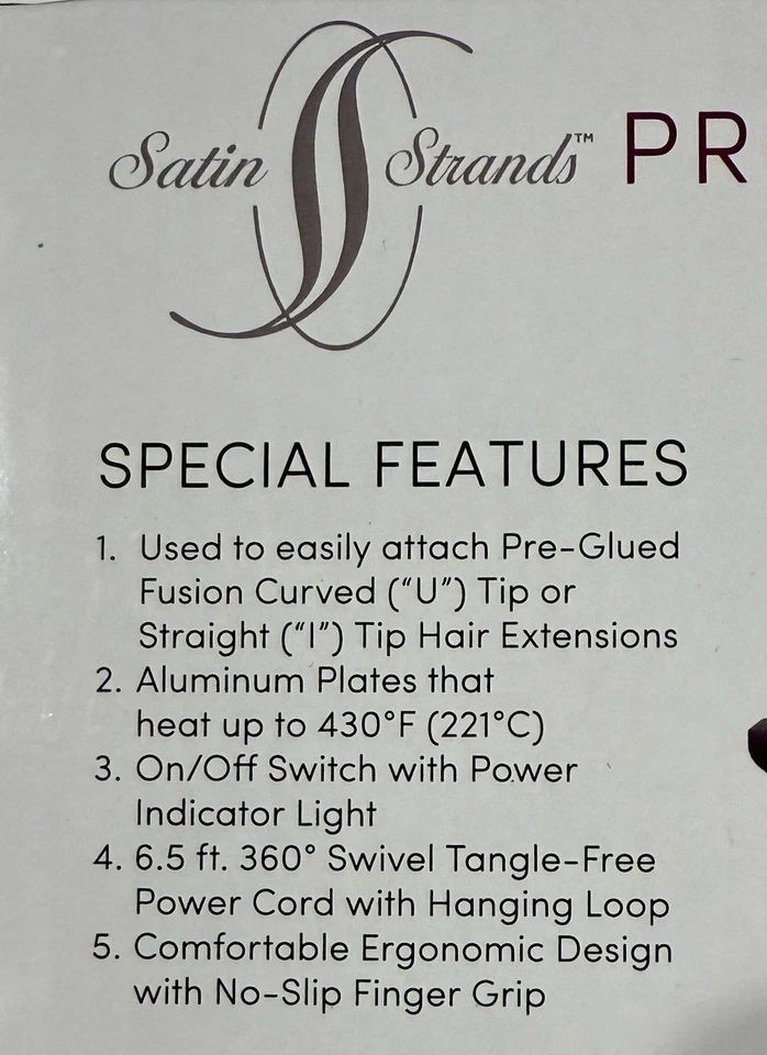 Herramienta de fusión de extensiones profesionales de cabello satinado Foto 2 de 3