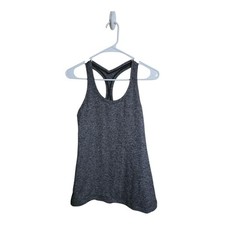 Lululemon Top Women 4 Heathered Racerback Tank Athleisure Sportswear Crossfit