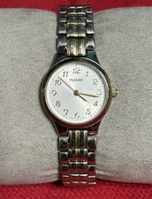 Pulsar Woman 590177 Watch PC21-X100 25mm Two Tone Case And Stretchable Strap.