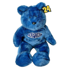 Jeff Gordon 24 NASCAR Blue 14" Teddy Bear Plush 23 Karat Gold'n Bears NWT