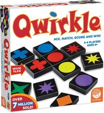 Mindware Qwirkle UK Edition Board Game with 108 Wooden Tiles for 2-4 Players