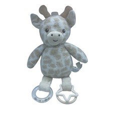 Dreamgro Plush Giraffe Baby Rattle Teether Toy Spotted Tan Cream DF175-BG 13"