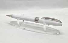 Visconti Venus Ballpoint Pen White Marble with Palladium Trims