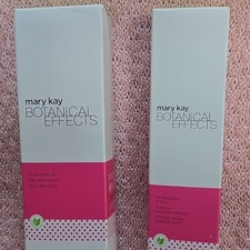 Mary Kay Botanical Effects Cleansing Gel Cleanser  Toner Face Set NIB Full Size