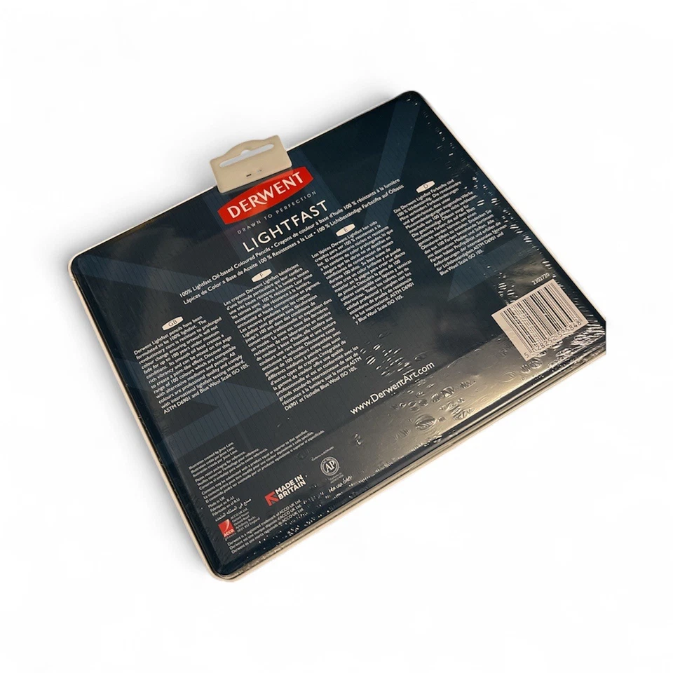 Derwent Lightfast Coloured Pencils Tin of 24 2302720 brand new sealed  - Image 2 of 3