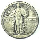 1918 D 25c Standing Liberty Silver Quarter Denver