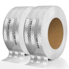 SEVEN SPARTA DOT-C2 Reflective Safety Tape 2 Inch x 200 Feet Silver Conspicui...