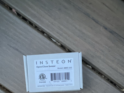 Insteon Open/Close Sensor Model 2843-222 Wireless Indoor White