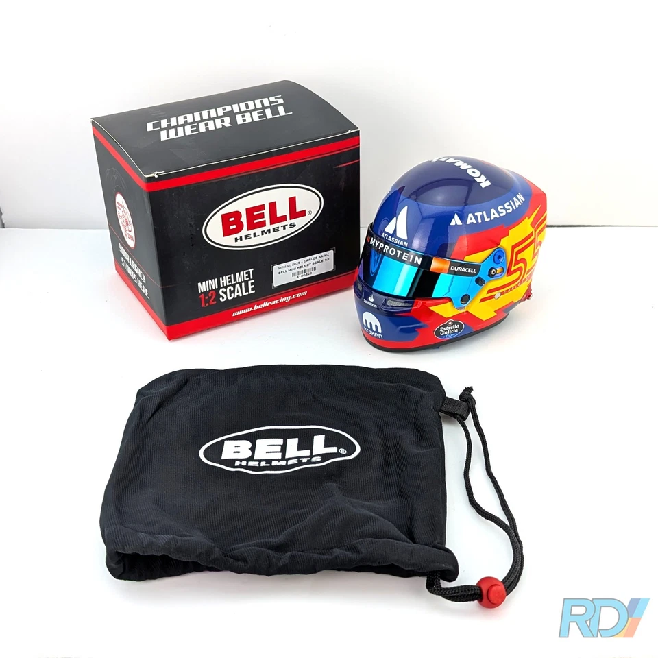 2025 Carlos Sainz Mini Helmet - 1:2 Scale - Bell F1 Mini Helmet - 4100420 - Image 3 of 4