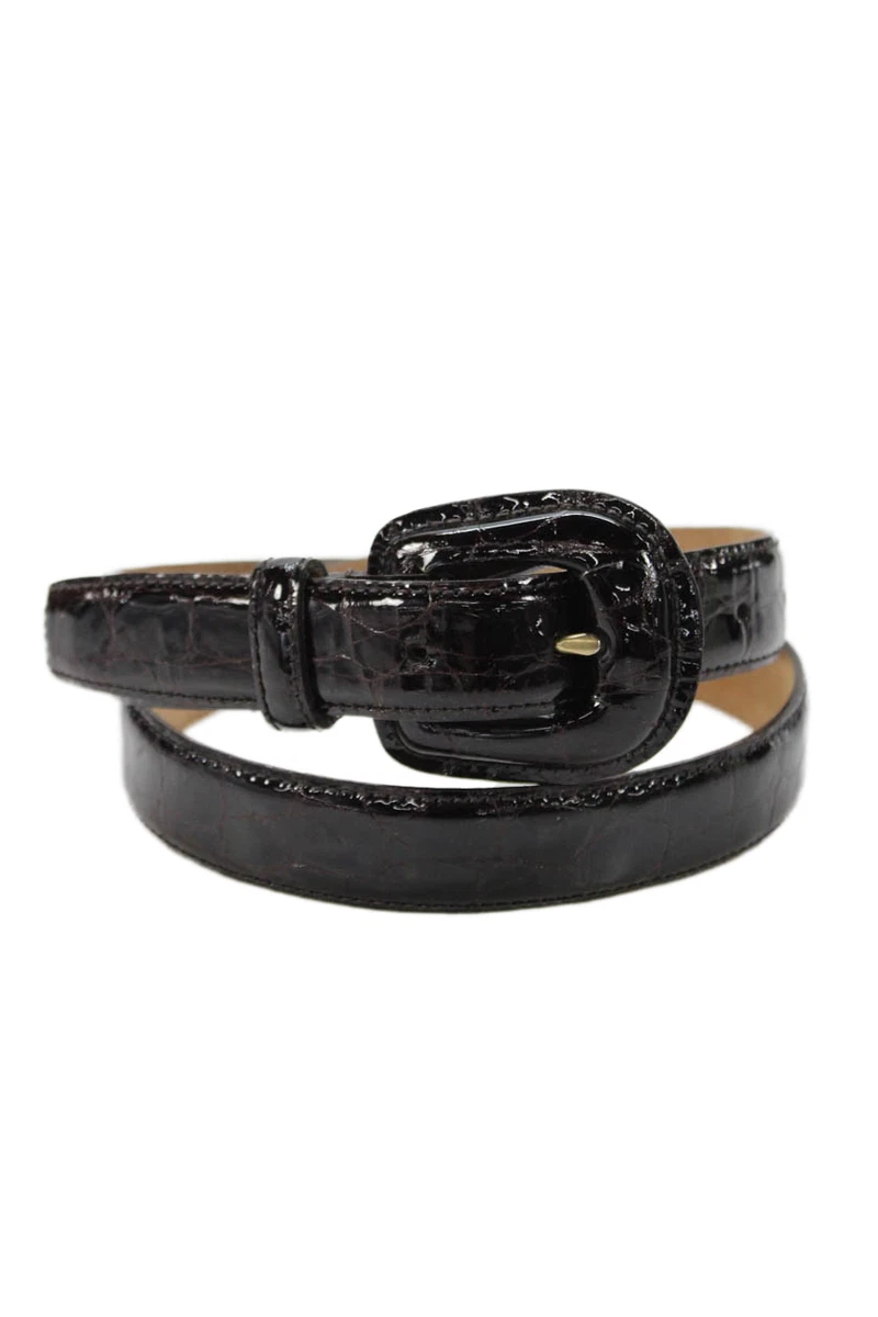 Barneys New York Waist Belt Womens XS Black Leather VINTAGE 90s Quiet Luxury USA Barneys New York Leather Belts for Women for sale | eBay main image 2