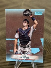2025 Topps Stadium Club Joe Mauer #177 Light Blue Parallel Minnesota Twins