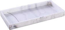Bathroom Vanity Tray, 11.8 X 5 Inch Silicone Kitchen Sink Tray for Perfume Soap