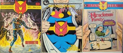 MIRACLEMAN #1 Origin ALAN MOORE Eclipse Comics, 1985 Key & Apocrypha #2 & 3