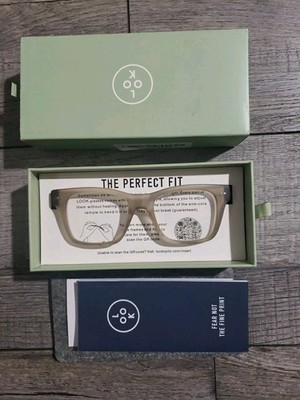 LOOK OPTIC Cosmo Progressive Reader-Stylish Unisex Reading Glasses +1.50 Taupe