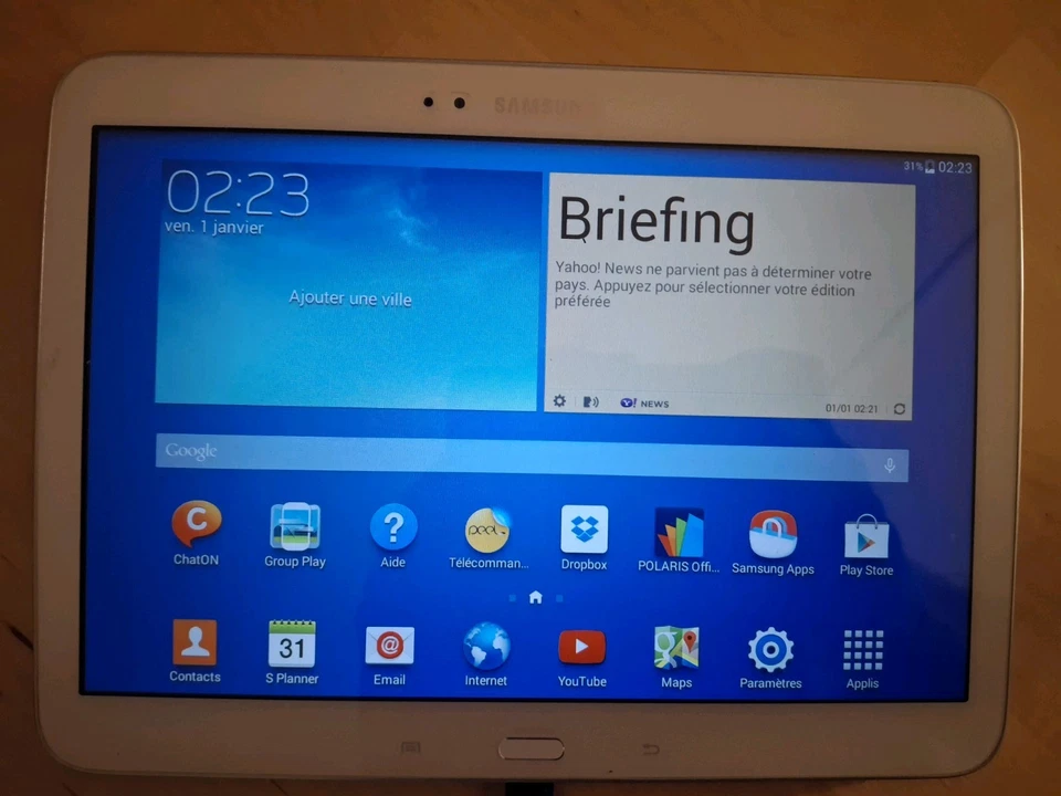 Samsung Galaxy Tab 3 GT-P5210 10,1" 16 Go Wi-Fi Tablette - Blanche - Photo 1/4