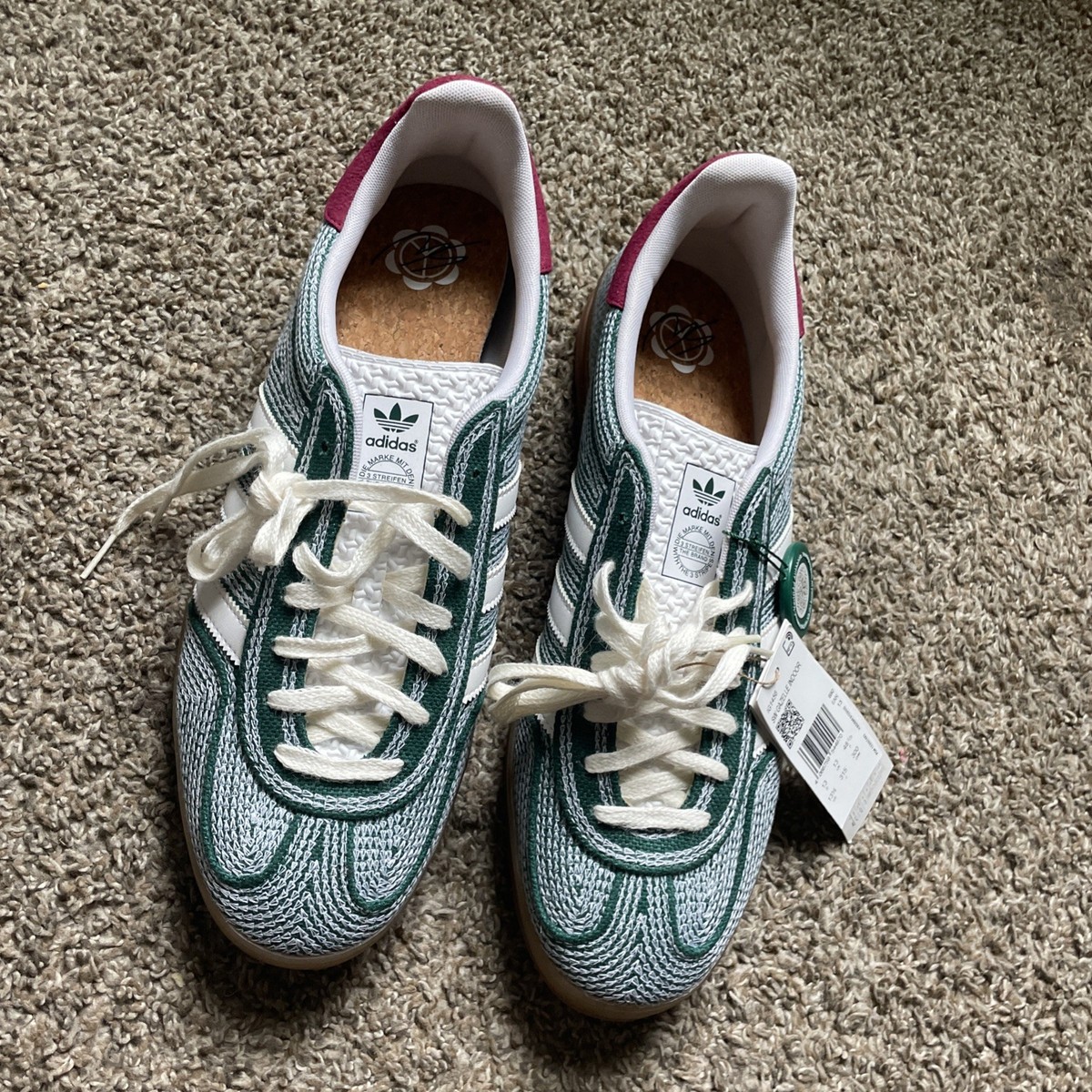 Size Adidas Sean Wotherspoon x Gazelle Indoor Green Hemp