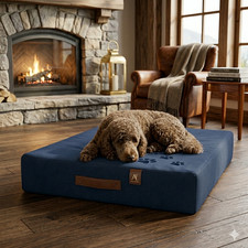 Water Repellent Dog Bed Cover 36x27x4 Inch Washable Soft Durable Anti Slip Cushi