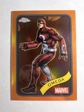 OMEGA 2025 Topps Chrome Marvel #196 True Orange Refractor /25
